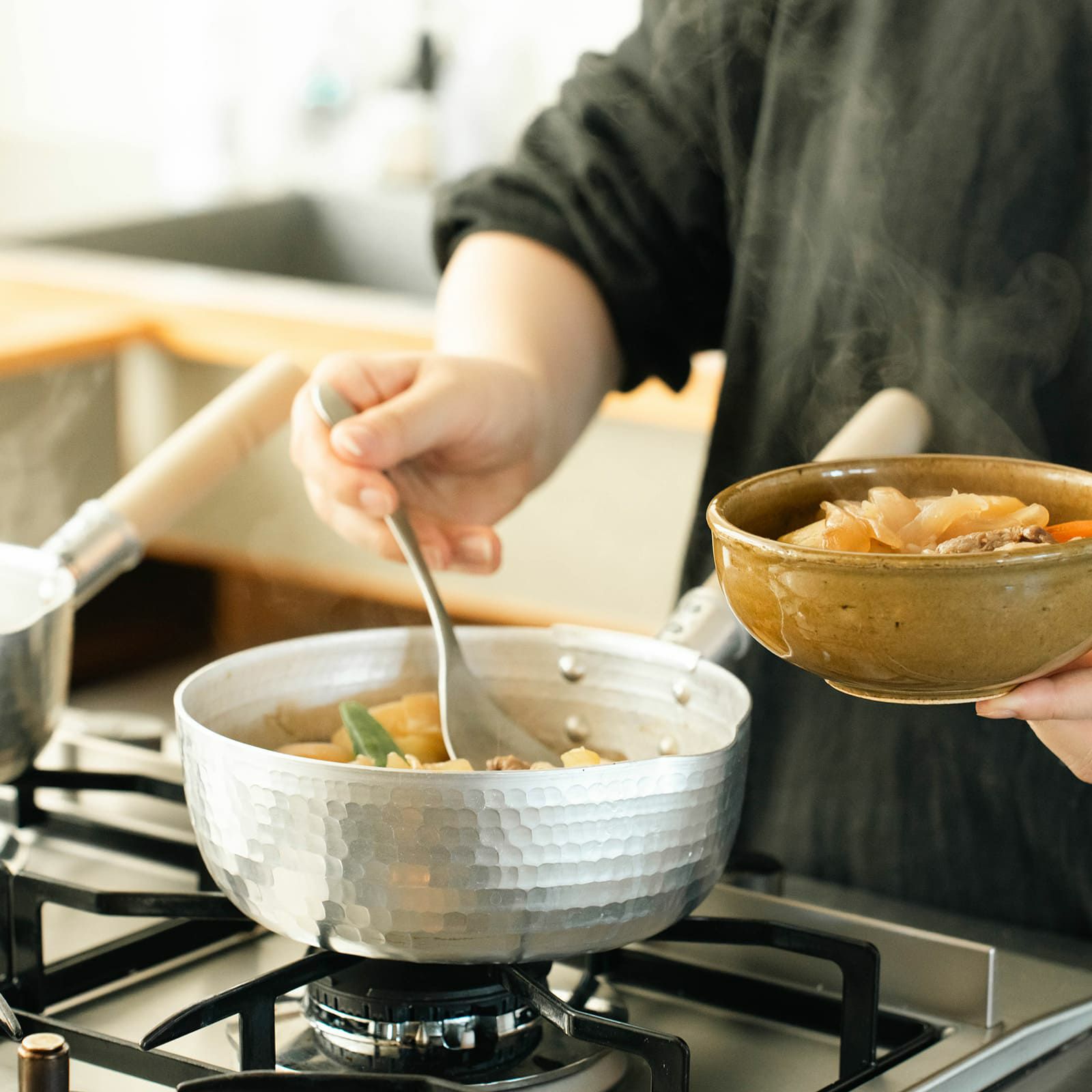 木屋 ゆき平鍋 アルミ打ち出し 15cm 18cm 21cm 24cm宅配便送料無料