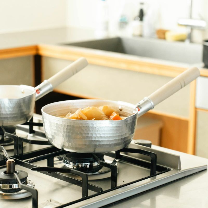 木屋 ゆき平鍋 アルミ打ち出し 15cm 18cm 21cm 24cm宅配便送料無料